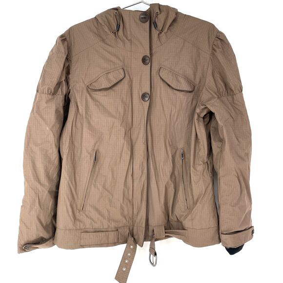 Columbia Titanium SKi Jacket Brown Gingham Pattern Women's Size L - Picture 1 of 14